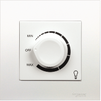 Dimmer đèn Vivace màu xám bạc Schneider KB31RD400_AS