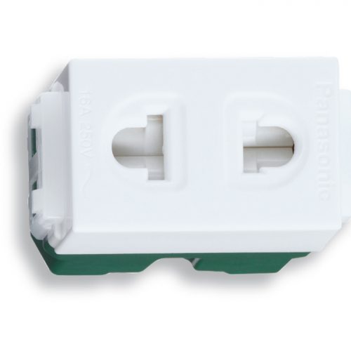 Ổ cắm đơn có màn che Panasonic dòng Wide, WEV1081, WEV1081SW
